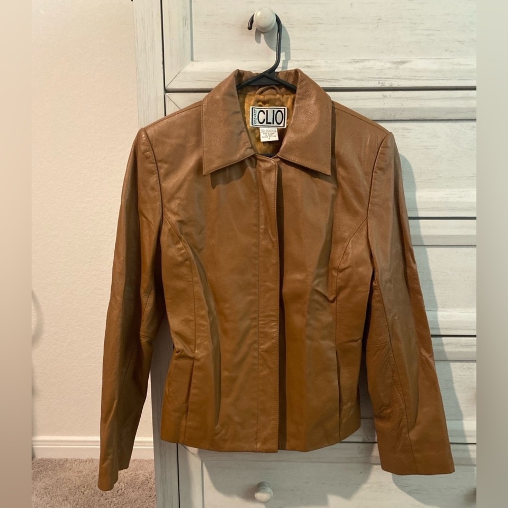Clio genuine leather jacket size s